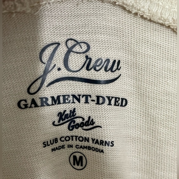 💥Final Price💥 J. CREW Cotton Long Sleeve M in Oatmeal - Picture 4 of 5